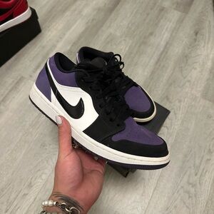 Jordan 1 Low Court Purple